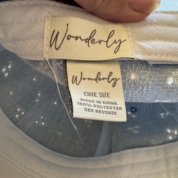 NWT Wonderly Tie Back Baseball Hat - Picture 2 of 4